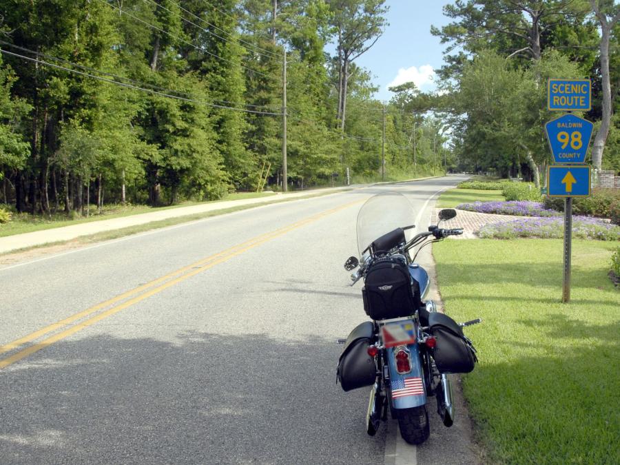 Motorcycle rides in coastal Alabama