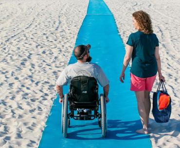 Accessible beach pad in Gulf Shores, AL