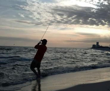 Pompano fishing in Gulf Shores, AL