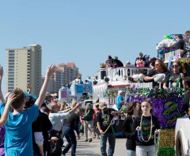 what time is the mardi gras parade in gulf shores