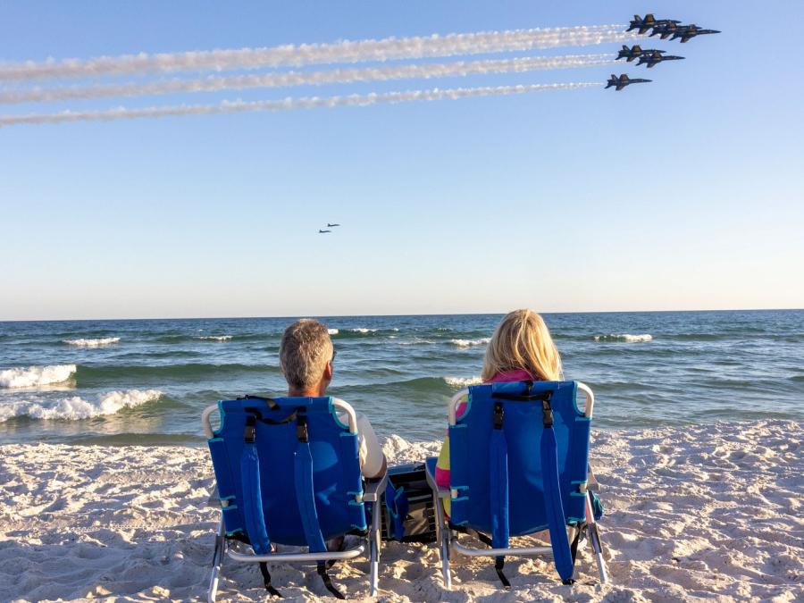 Blue Angels Flying Over Orange Beach