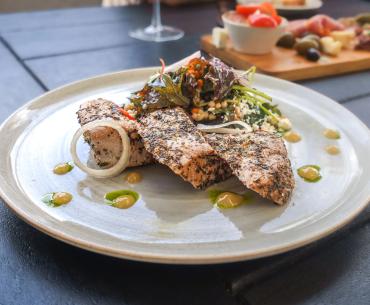 Fresh tuna dish from Villaggio Grille