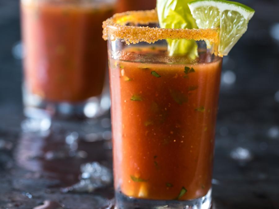 Bloody Mary Oyster Shooter