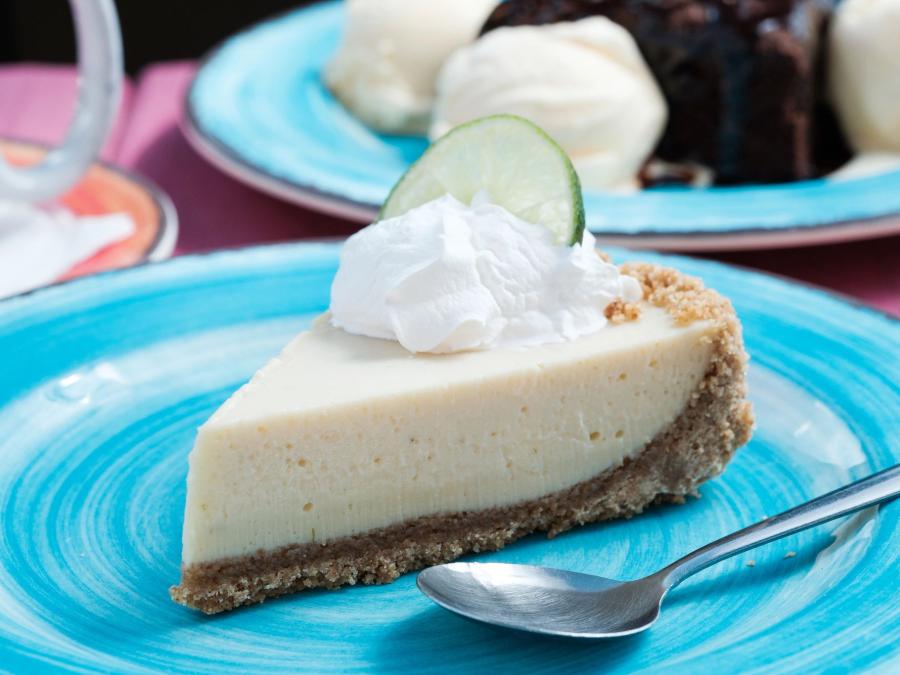 a slice of key lime pie from LuLu's in Gulf shores