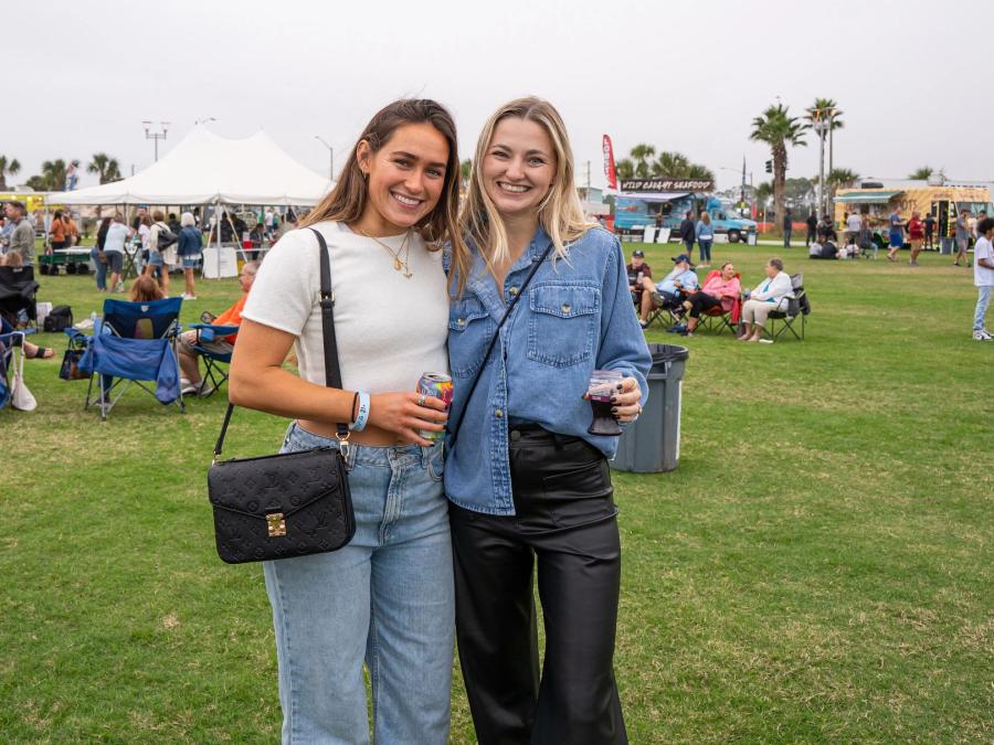 Girls attending the Food Truck & Craft Beer Festival in Gulf Shores