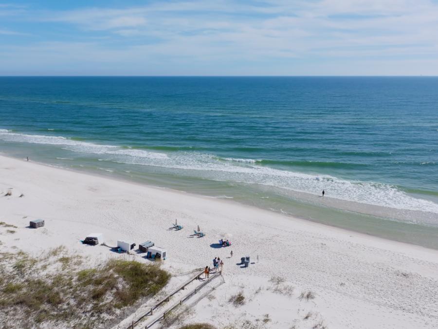 View of the beach