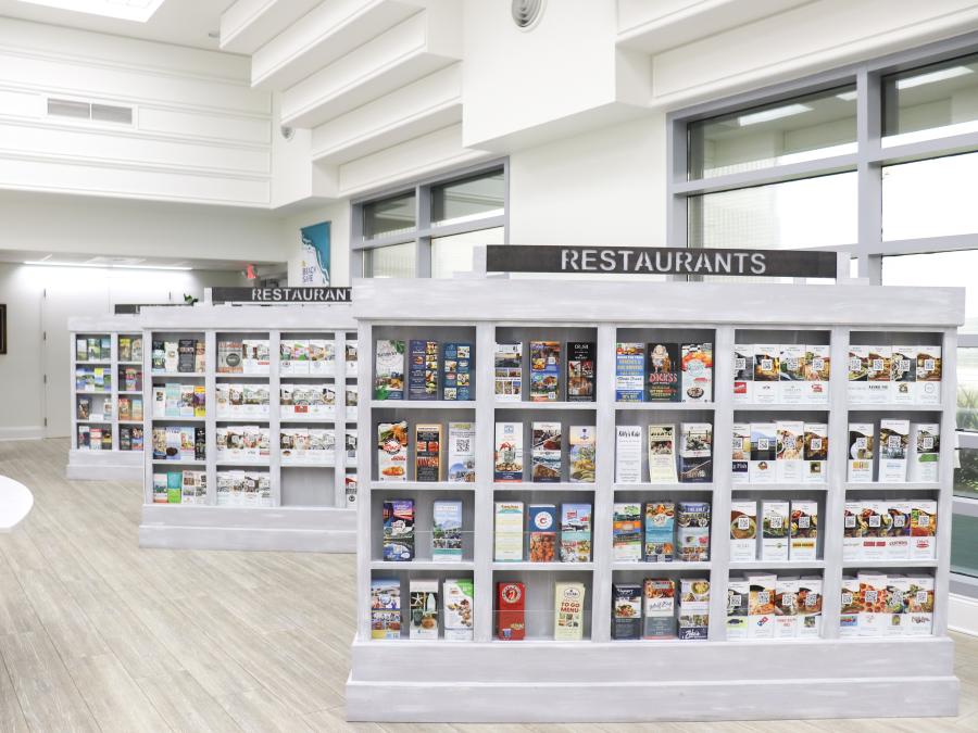 Inside of the welcome center