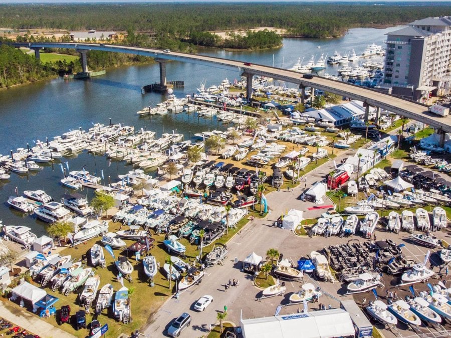 wharf boat & yacht show spring event in orange beach
