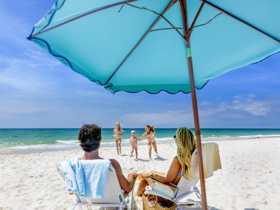 Family enjoying their time on Alabama's Beaches
