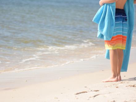 Boy on Beach in Gulf Shores AL