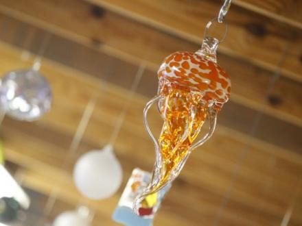 Hand-blown glass at The Hot Shop in Orange Beach