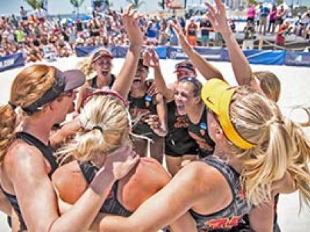 NCAA Beach Volleyball in Gulf Shores, Alabama