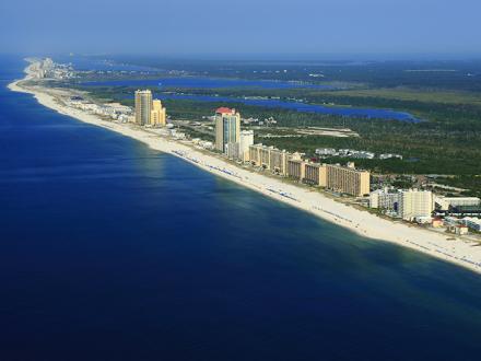 Aerial View of Orange Beach, AL
