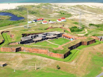 Aerial View of Historic Fort Morgan Alabama