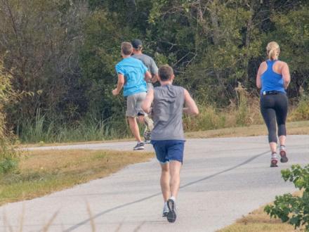 Runners participate in Big Beach Marathon in Orange Beach