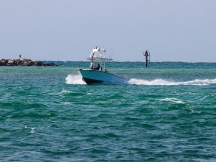 boat in Perdido Pass Orange Beach AL