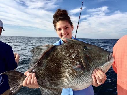 trigger fish caught off the shores of Orange Beach AL
