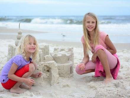 Building Sand Castles on the Beaches of Gulf Shores and Orange Beach, AL