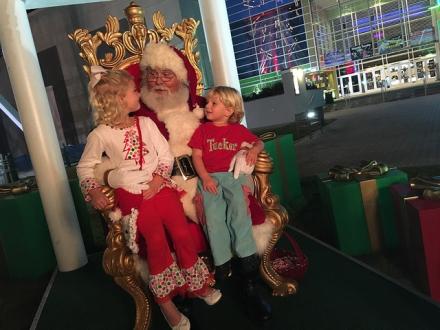 A Picture with Santa at The Wharf in Orange Beach, AL