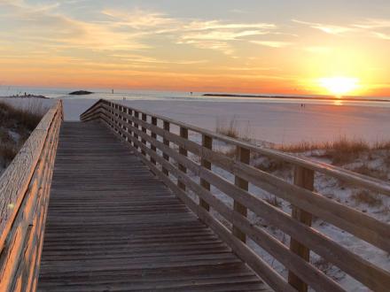 Boardwalk on Alabama's White Sand Beaches