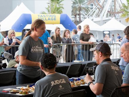 Judges at the World Food Championship Event