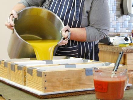 Soap making at Harmony Creek Farm