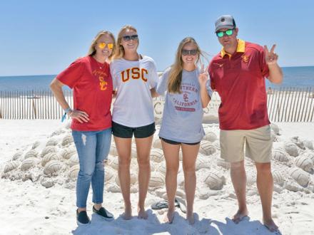 NCAA Volleyball tournament on Alabama's beaches