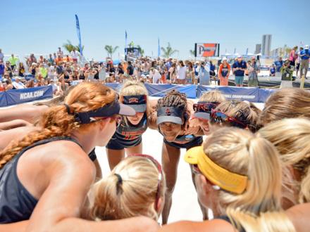 NCAA Volleyball Team in Gulf Shores