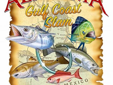 Alabama Grand Slam Fishing Contest Poster Orange Beach al