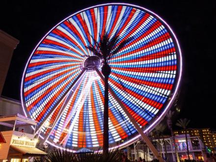 Ferris wheel at night at the Wharf Orange Beach AL