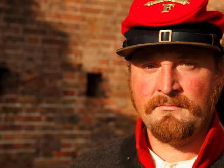 soldier at Fort Morgan