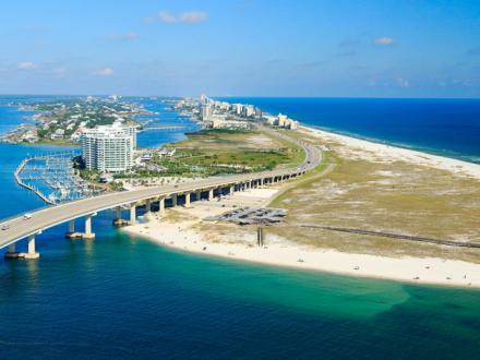Aerial View of Orange Beach Alabama