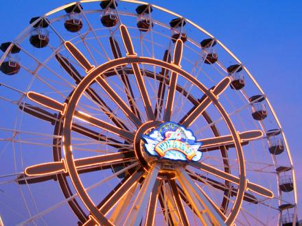 The ferris wheel at The Wharf in Orange Beach