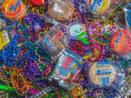 pile of beads and moon pies