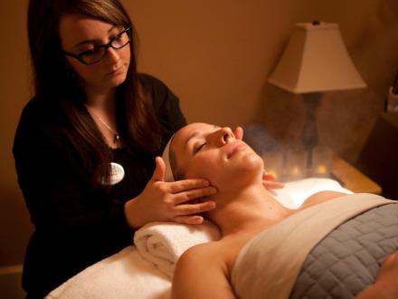 woman getting a massage