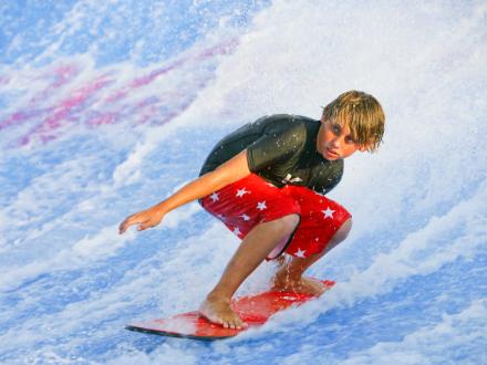 Flowriding at Waterville USA in Gulf Shores, Alabama