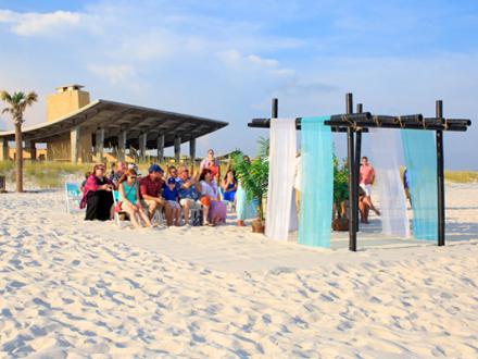 Beach Wedding at Gulf State Park Pavilion