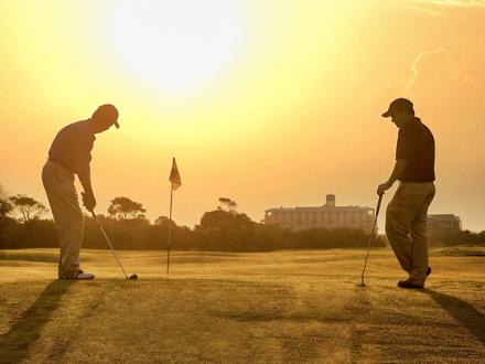 Golfers play at Kiva Dunes in Gulf Shores AL