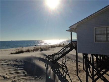 Condos at sunset in Gulf Shores Al