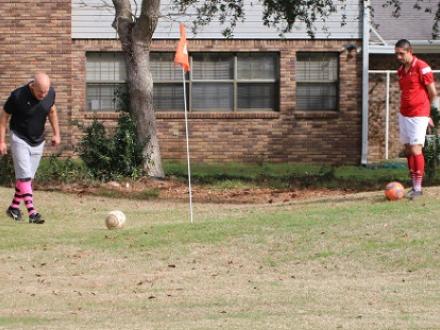 foot golf at GlenLakes Golf Course Foley AL