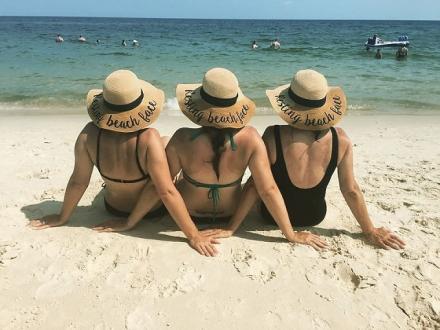girlfriends on the beach in Gulf Shores AL