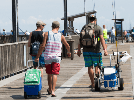 fishing on the Gulf State Park Pier Gulf Shores AL
