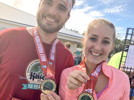 Couple participates in Kaiser Coastal Half Marathon