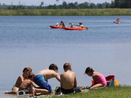 Kids play at Lake Shelby in Gulf Shores