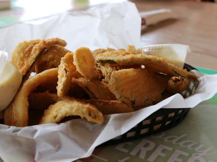 Fried Pickles at The Hangout
