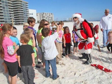 Santa Drop at Flora-Bama
