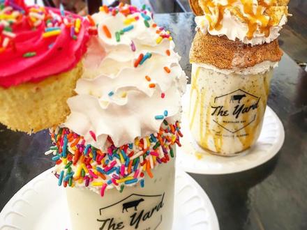 Milkshakes at The Yard Milkshake Bar