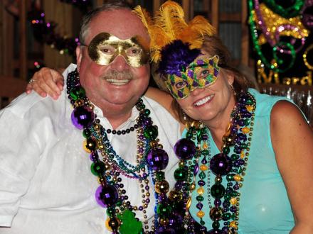 Couple at LuLu's Birds of Paradise Ball