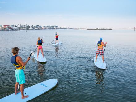 Paddle boarding on the Alabama Gulf Coast