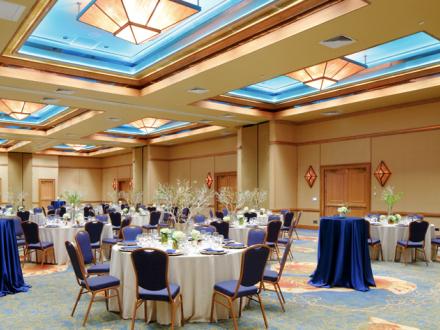 Ballroom set up for Meeting
